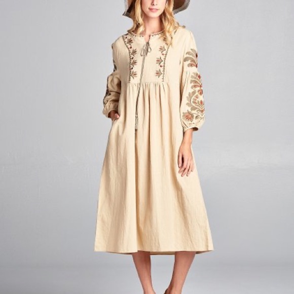 Velzera Dresses & Skirts - Embroidered Boho Dress